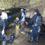 Gearing up in the mud at the Sump 1 can be a challenge.